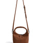 Rebecca Small Cutie Leather Bag, Caramel