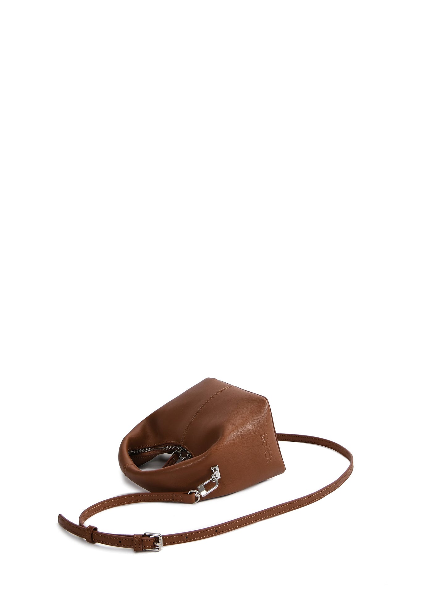 Rebecca Small Cutie Leather Bag, Caramel