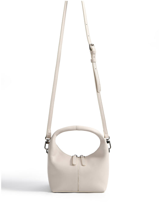 Rebecca Small Cutie Leather Bag, White