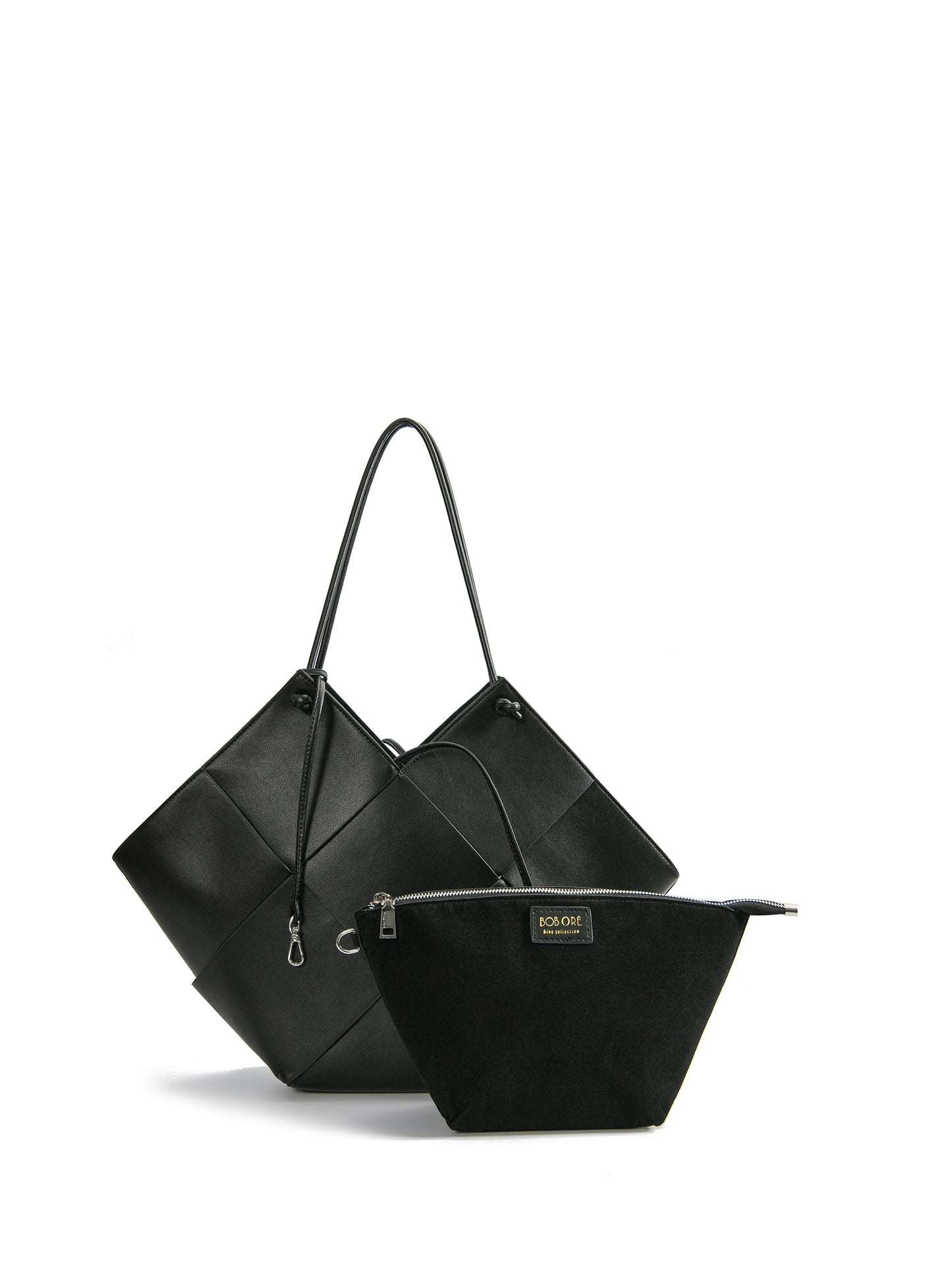 Taylor Contexture Leather Bag, Black