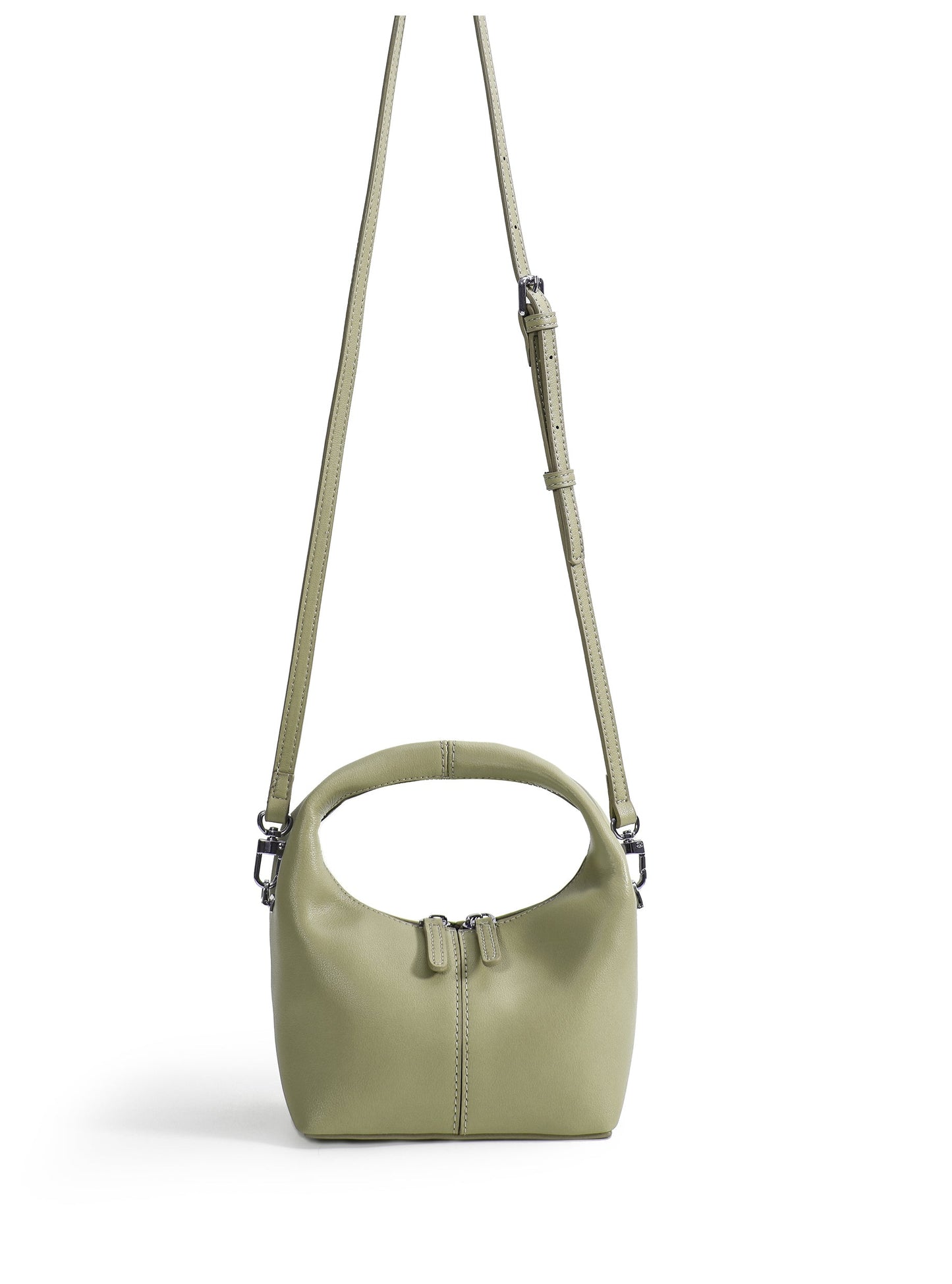 Rebecca Small Cutie Leather Bag, Matcha Green