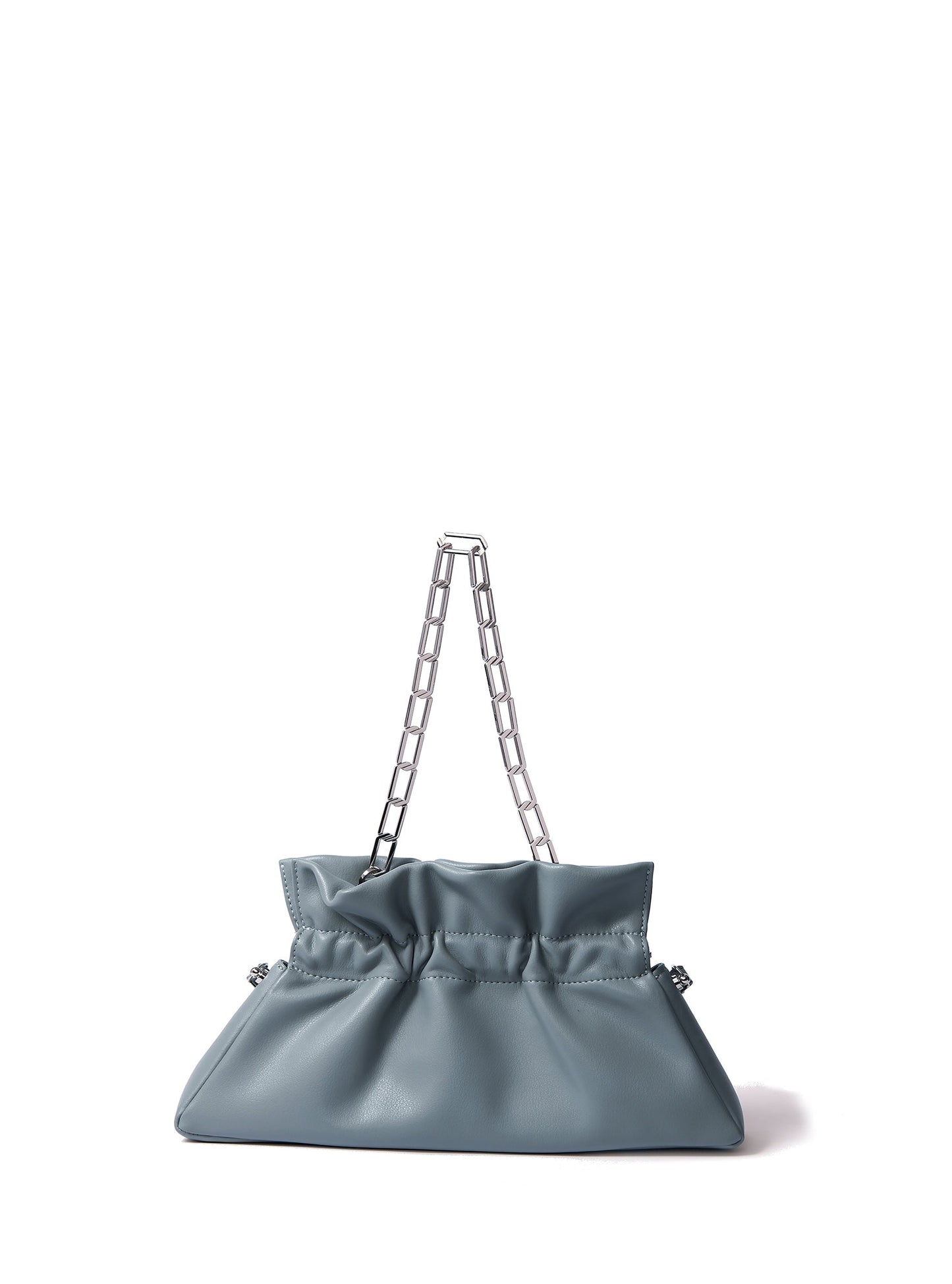 Mila Bag in Smooth Leather, Haze Blue