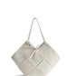 Taylor Contexture Leather Bag, Off White