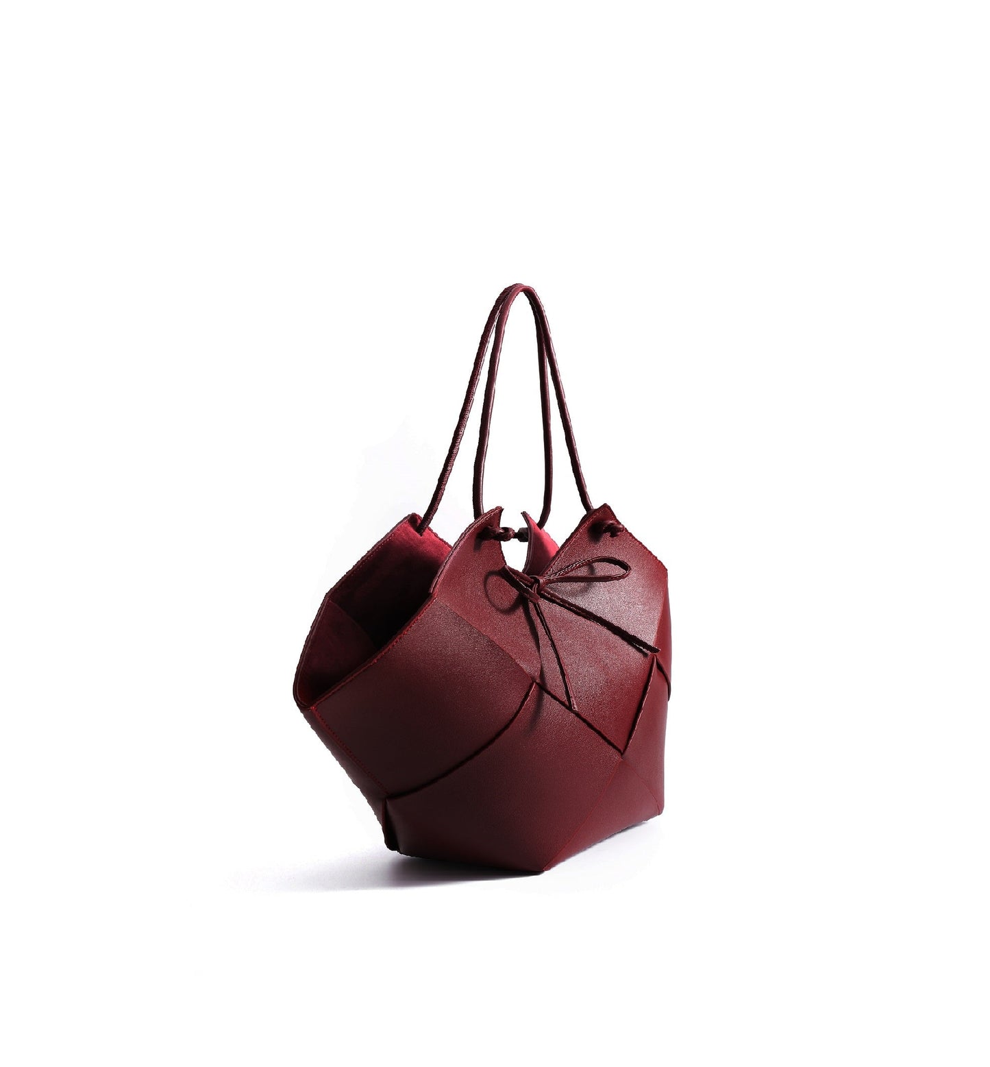 Taylor Contexture Leather Bag, Plum (Burgundy)