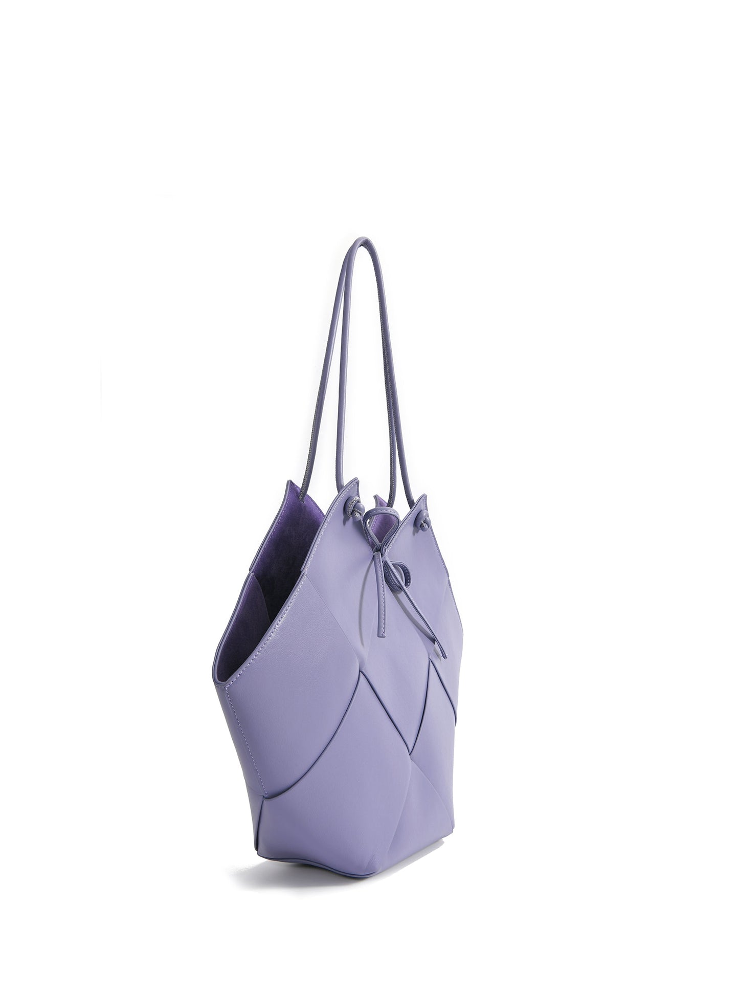 Taylor Contexture Leather Bag, Taro Purple