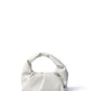 Marshmallow Croissant Bag in Soft Leather, White