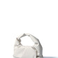 Marshmallow Croissant Bag in Soft Leather, White