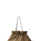 Mila Bag in Smooth Leather, Mustard Green