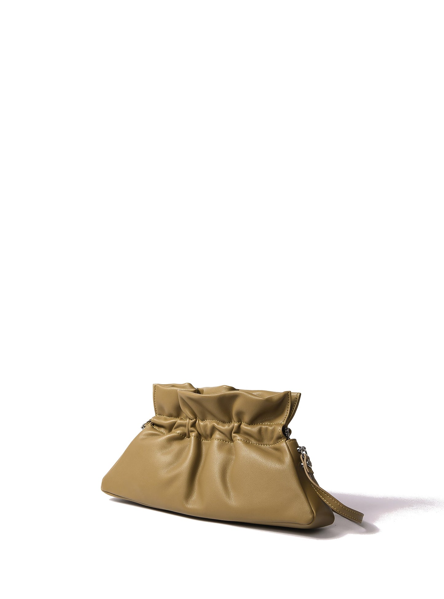 Mila Bag in Smooth Leather, Mustard Green