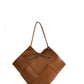 Taylor Contexture Leather Bag, Caramel