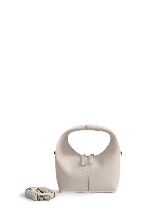 Rebecca Small Cutie Leather Bag, White