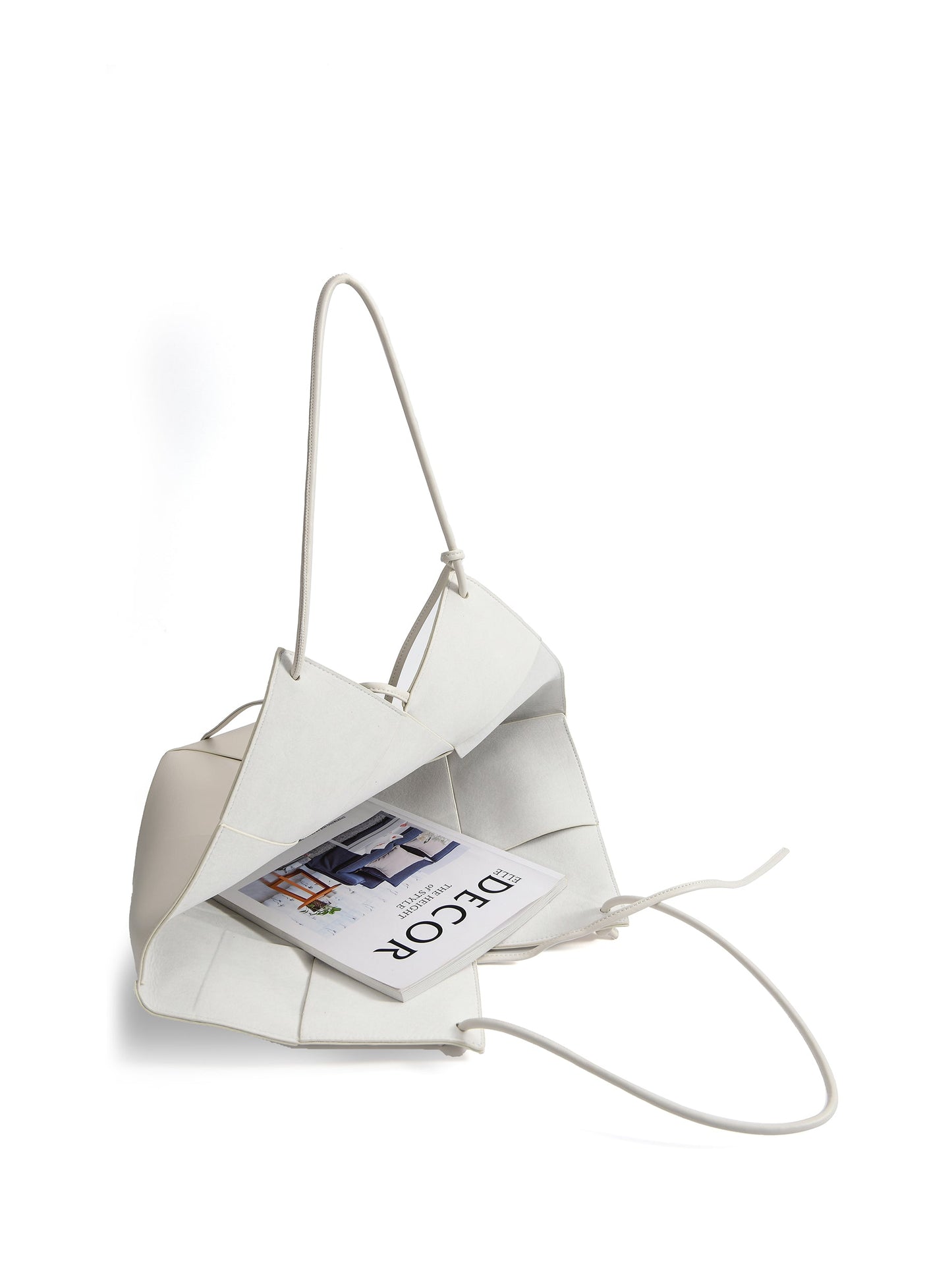 Taylor Contexture Leather Bag, Off White