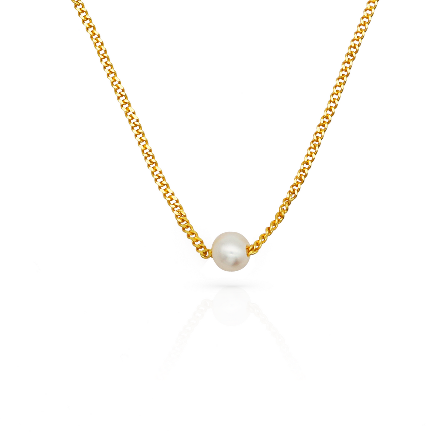 ELAYNE GOLD PEARL NECKLACE