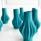 LAMELLA VASES • TURQUOISE