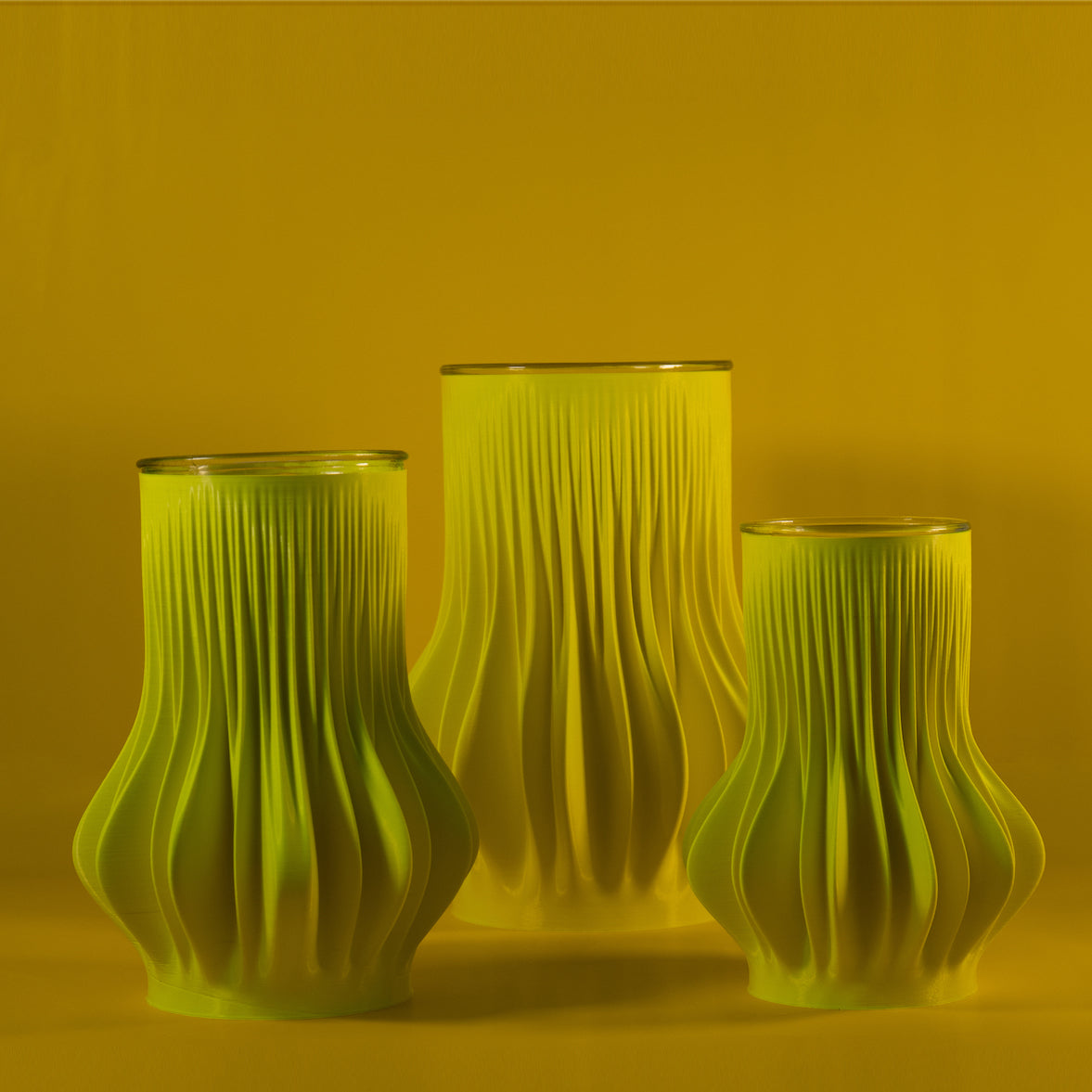 LAMELLA VASE • LEMON