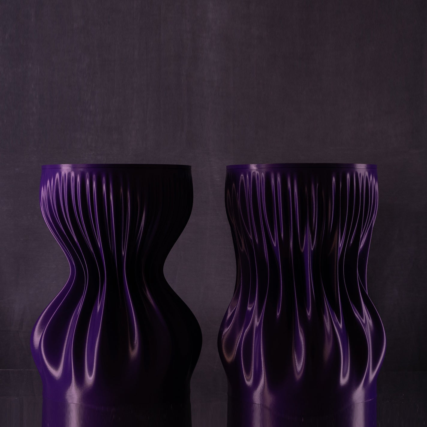 LAMELLA SIDE TABLES • PLUM