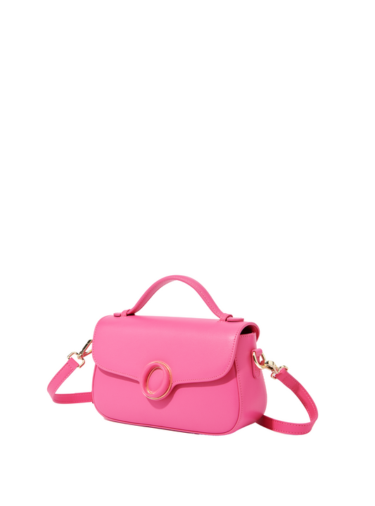 Makoto Leather Bag, Pink