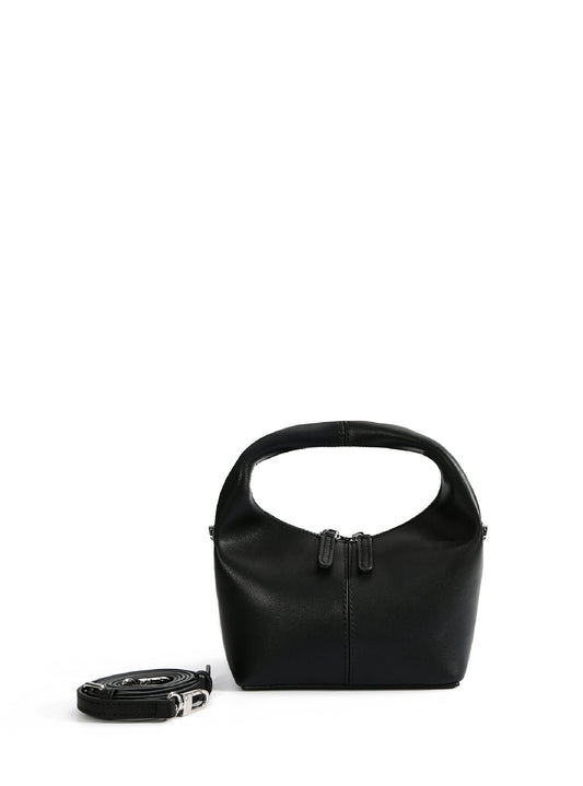 Rebecca Small Cutie Leather Bag, Black