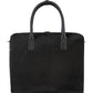 Black Large Leather Grab Bag