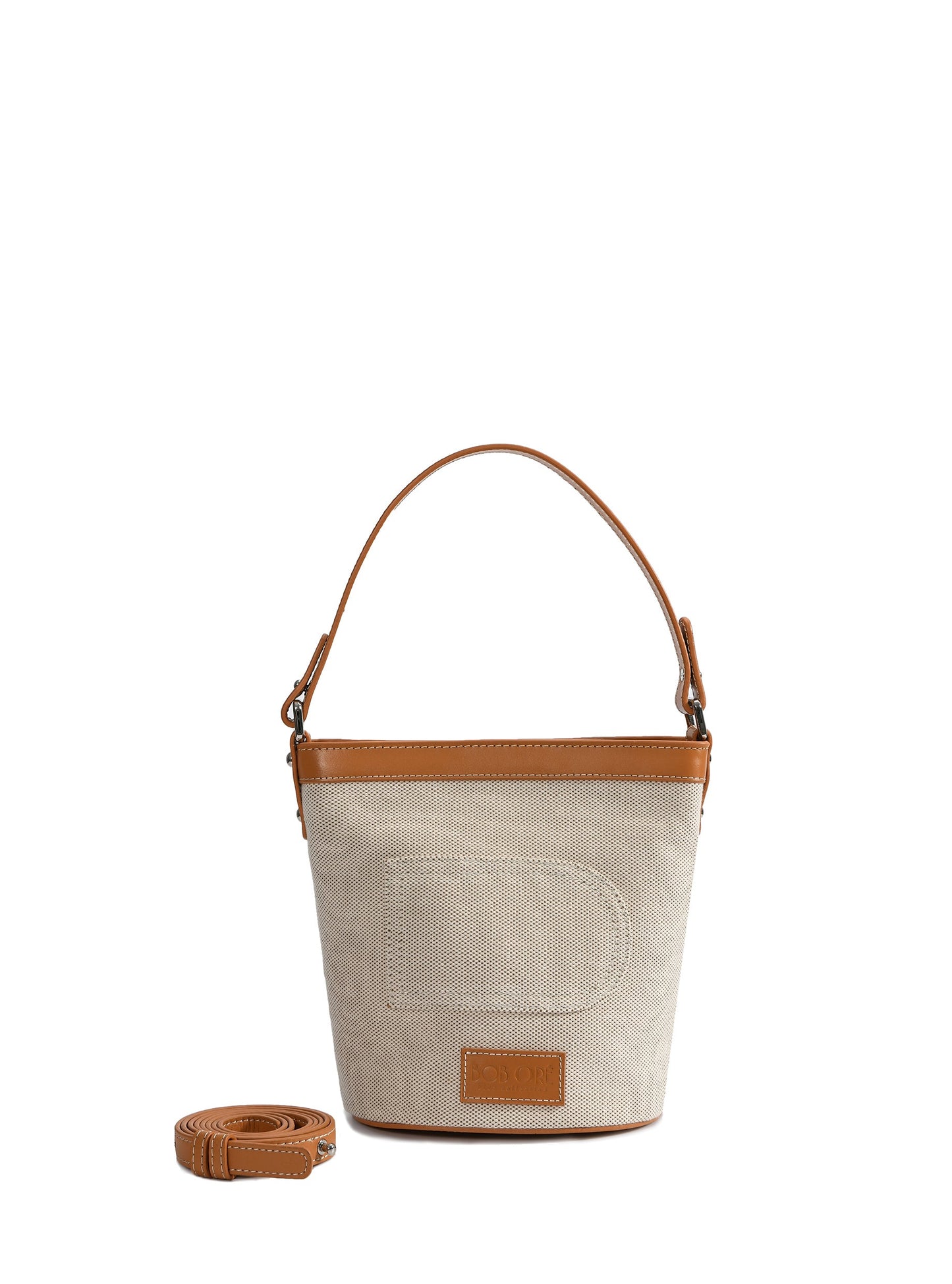 Dorothy Middle Size Bucket Bag, White