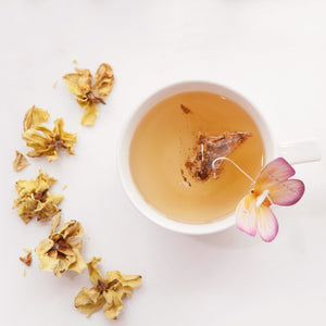 6 Butterfly Flower Tea Bag Orange Box - BotoxBarb 