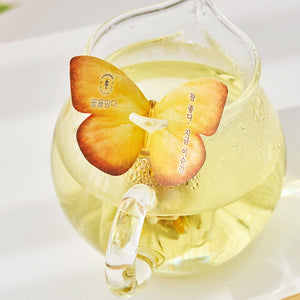 6 Butterfly Flower Tea Bag Orange Box - BotoxBarb 