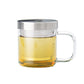 Glass Tea Mug with Stainless Steel Infuser (350ml)