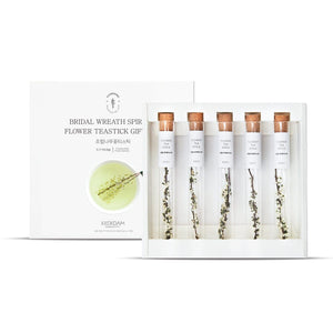 Bridal Wreath Spiraea Flower Tea Stick Gift Set - BotoxBarb 