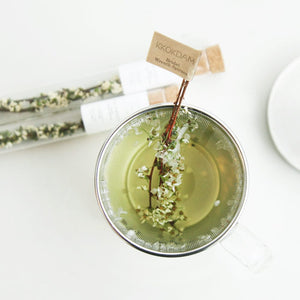 Bridal Wreath Spiraea Flower Tea Stick Gift Set - BotoxBarb 