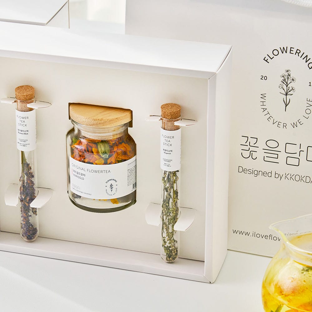 1 Original Flower Tea & 2 Flower Tea Stick Gift Set