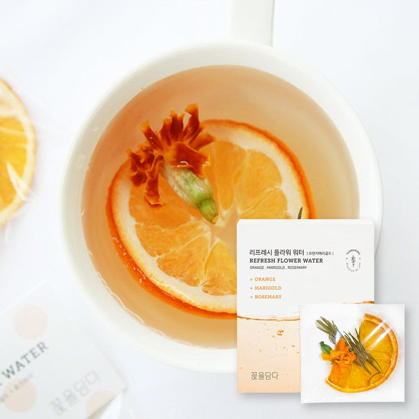 Fruit & Flower Tea (10ea) Box - Orange & Marigold & Rosemary - BotoxBarb 