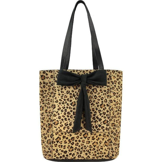 Brix + Bailey Animal Print Leather Tote