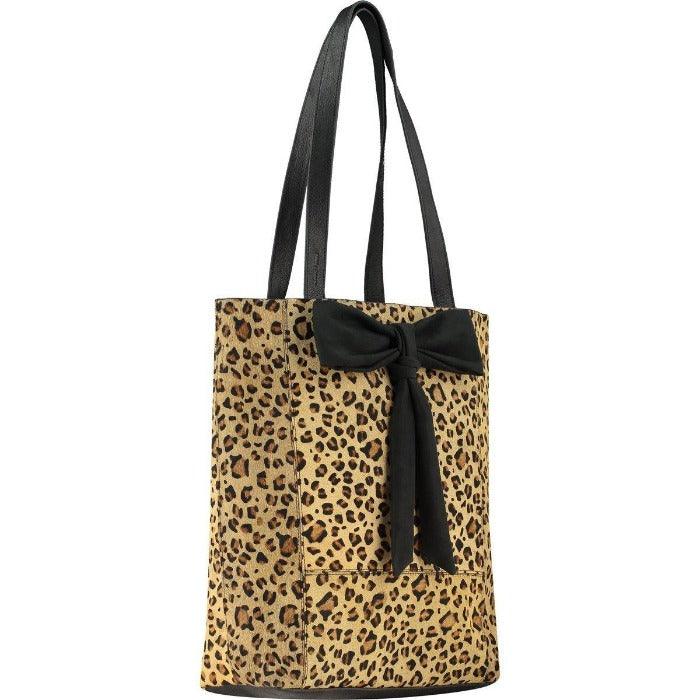 Brix + Bailey Animal Print Leather Tote