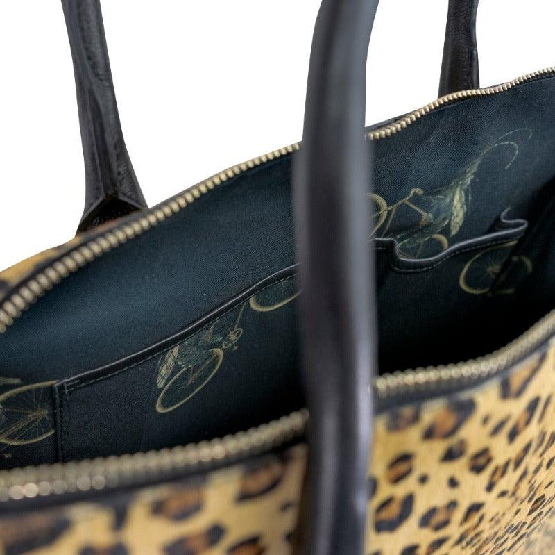 Animal Print Leather Grab Bag