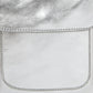 Silver Metallic Crossbody Leather Phone Bag